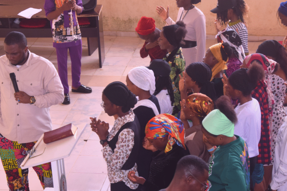Revd. Billy Adesola ministering at Achievers College of Nursing Sciences, Akure, Ondo